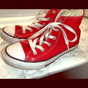 Red Converse High Tops (kids)